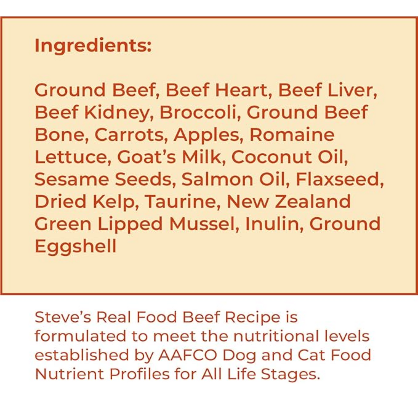 Steve’s Real Food Freeze-Dried Raw Pet Food – Beef Recipe, 2-Pack (1.25 lbs Each), for Dogs & Cats