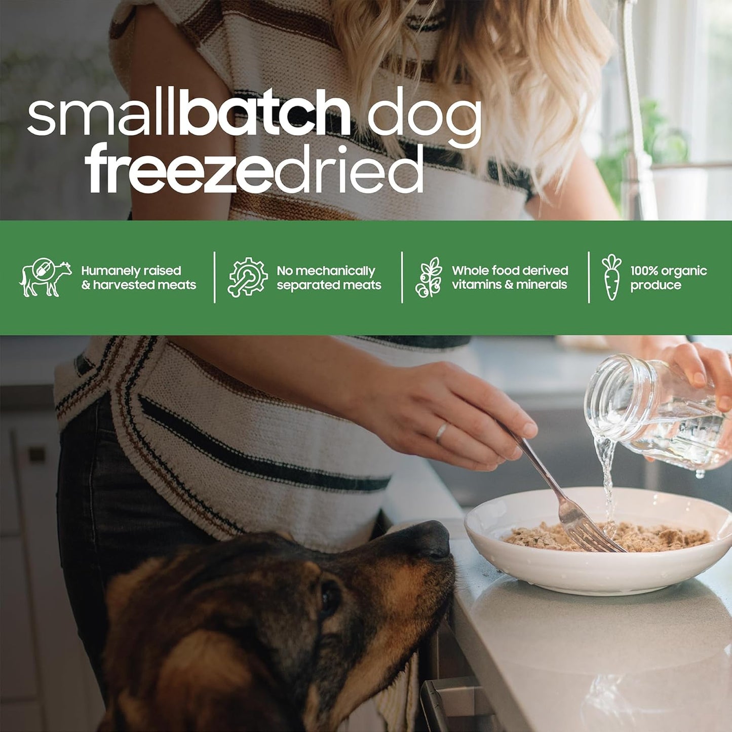 Smallbatch Pets Freeze-Dried Premium Raw Food Diet for Dogs, 25oz, Beef Recipe, Bulk Bag, Made in The USA, Organic Produce, Humanely Raised Meat, Hydrate and Serve Patties, Wholesome & Healthy