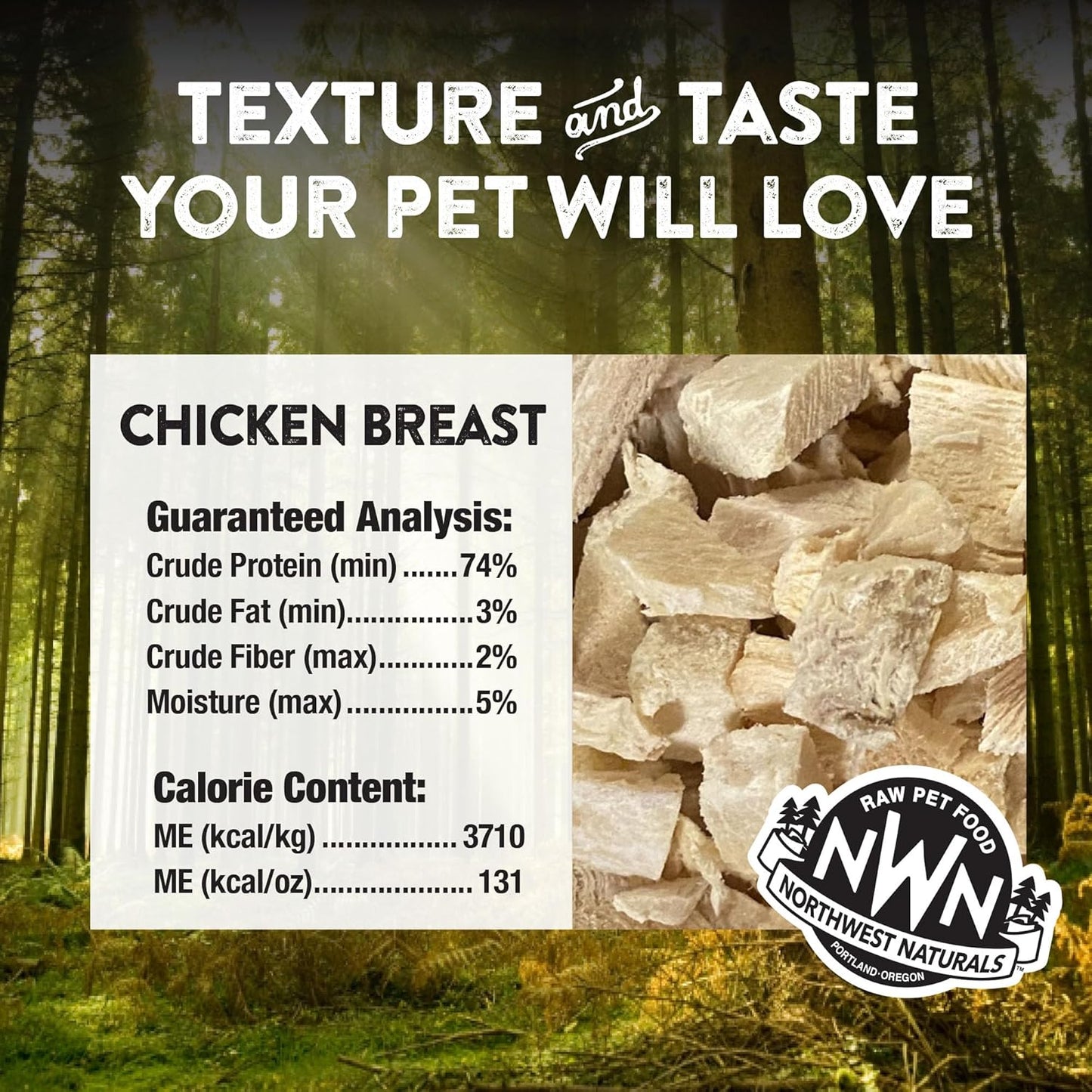 Northwest Naturals Raw Rewards Freeze-Dried Chicken Breast Treats for Dogs and Cats - Bite-Sized Pieces - Healthy, 1 Ingredient, Human Grade Ingredients, Natural - 10 Oz (Pack of 2)