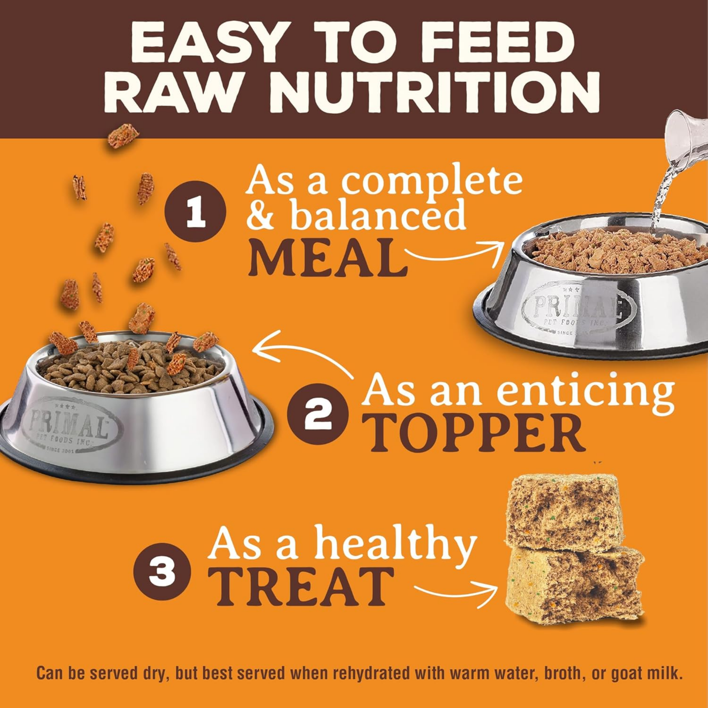Primal Freeze-Dried Raw Dog Food Nuggets, Beef – Complete & Balanced Meal, Topper or Treat, Grain Free, High Protein (14 oz)