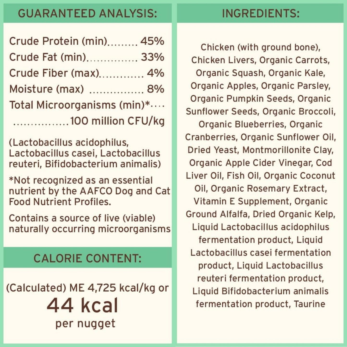 Primal Freeze-Dried Raw Dog Food Nuggets – Chicken (14 oz) | Grain-Free, High-Protein Meal, Topper & Treat