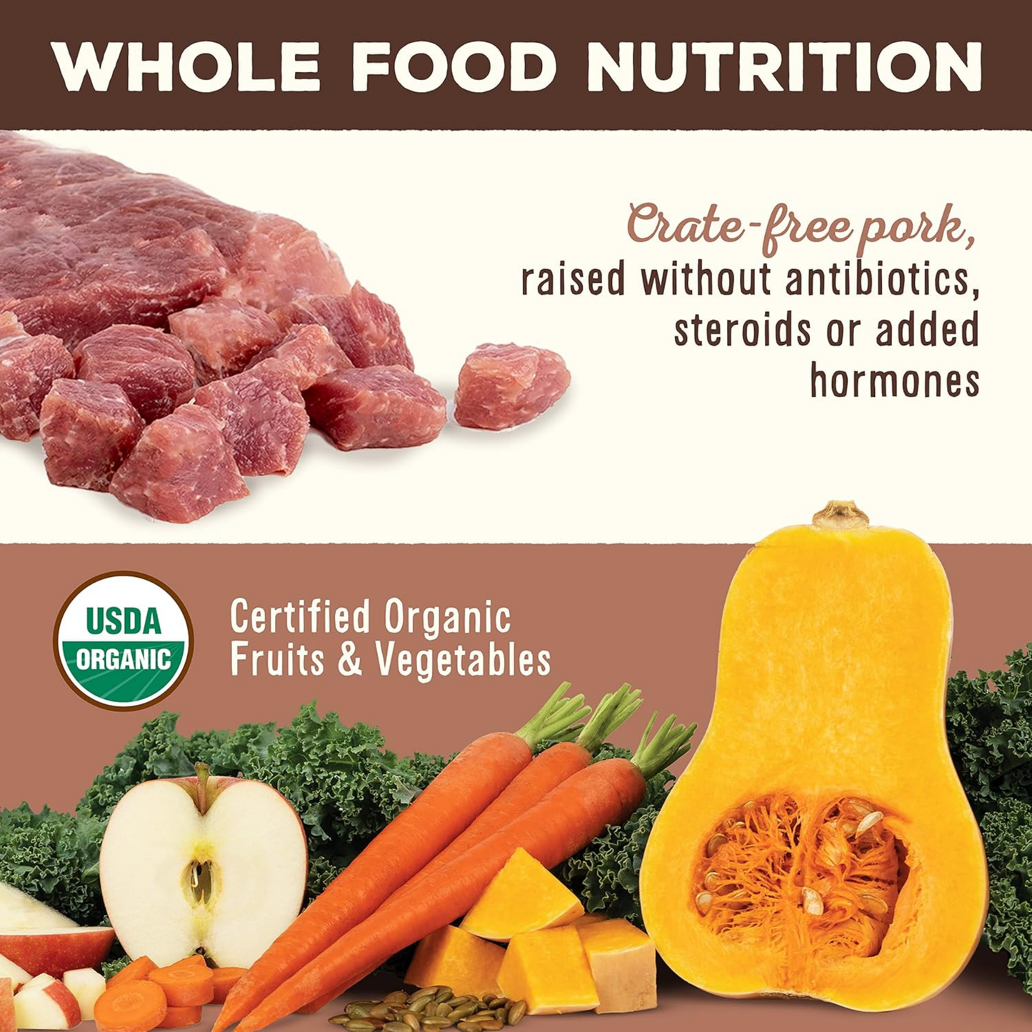 Primal Freeze-Dried Raw Dog Food Nuggets, Pork – Complete & Balanced Meal, Topper or Treat, Grain Free, High Protein (14 oz)