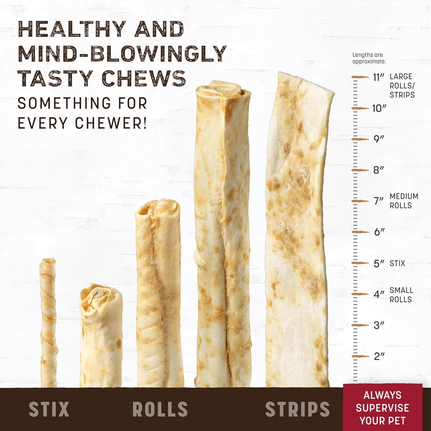 Earth Animal No-Hide Medium Beef Chews – Rawhide-Free Long-Lasting Dog Treats for Aggressive Chewers, 4.2 oz