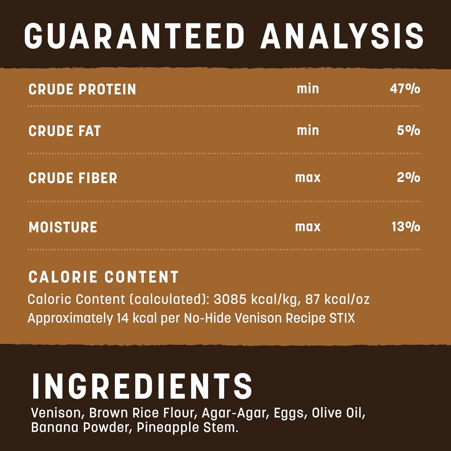 Earth Animal No-Hide Stix Venison Chews – Rawhide-Free Long-Lasting Treats for Small Dogs & Cats, 1.6 oz