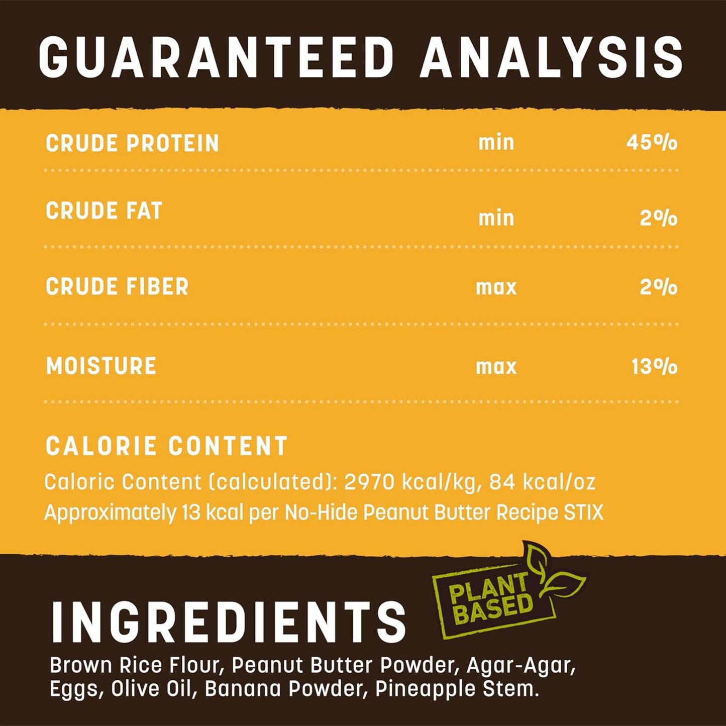 Earth Animal No-Hide Stix Dog Chews – Peanut Butter Flavor, 1.6 oz, Rawhide-Free Treats for Small Dogs & Cats