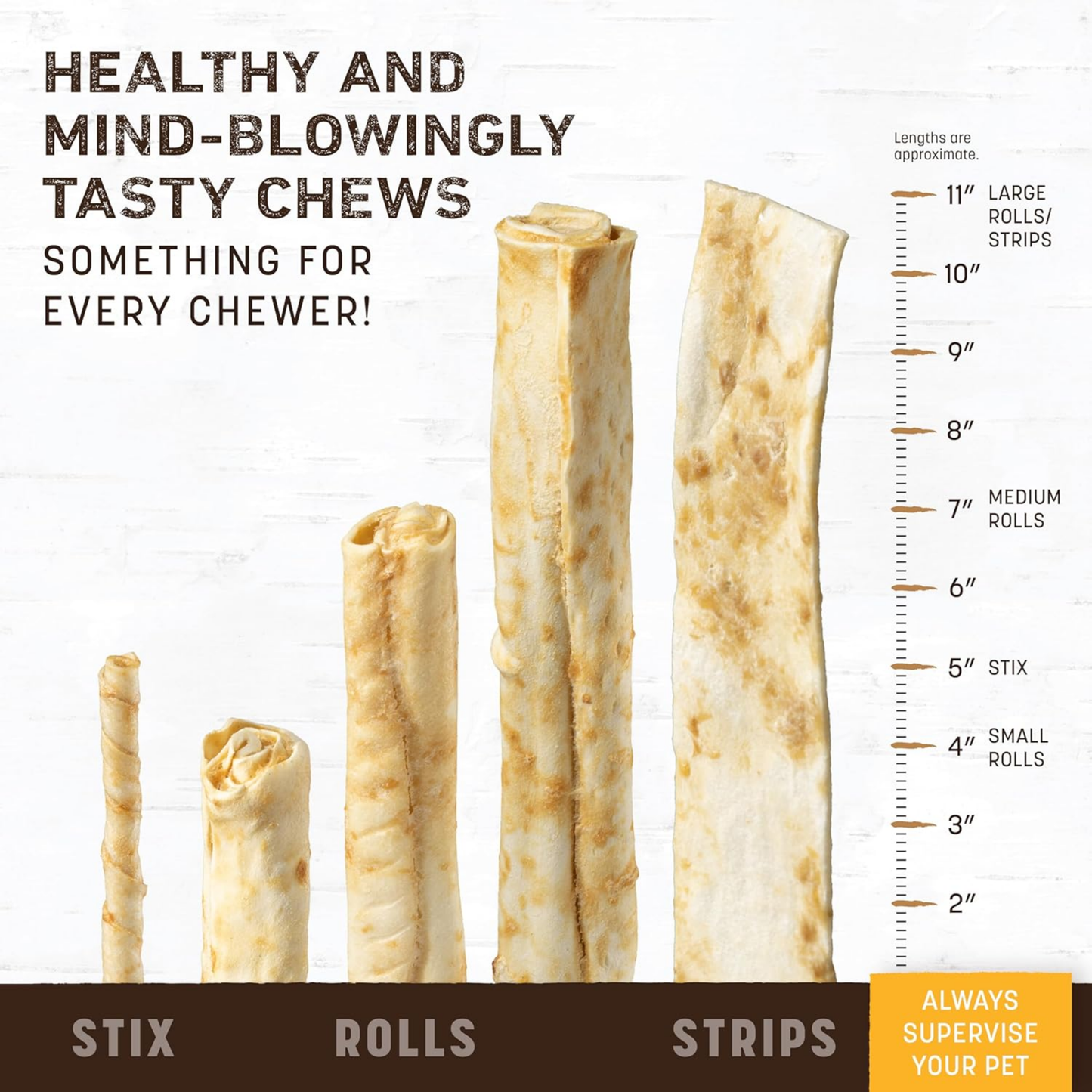 Earth Animal No-Hide Stix Dog Chews – Peanut Butter Flavor, 1.6 oz, Rawhide-Free Treats for Small Dogs & Cats