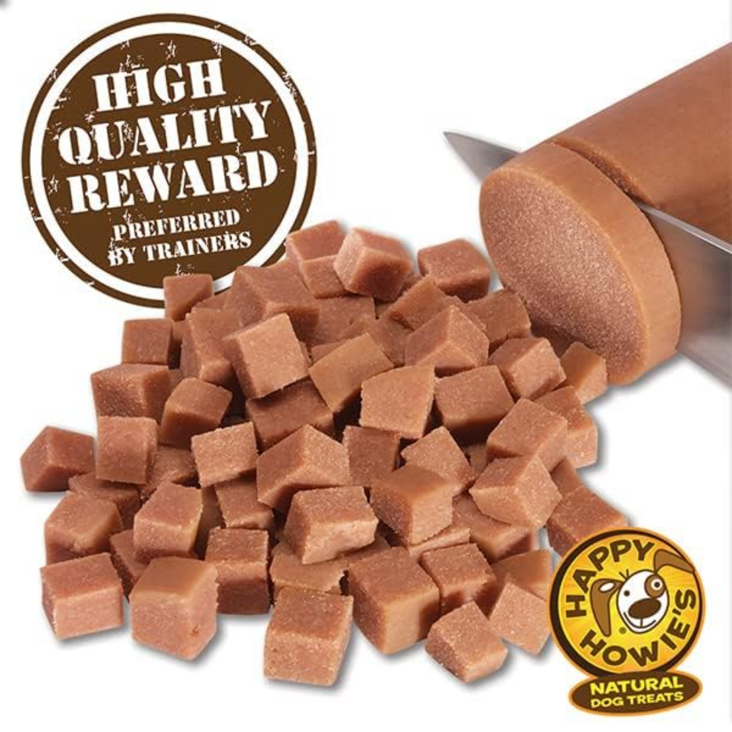 Happy Howie’s Soft Meat Roll Dog Treats – Beef, 12 oz (4-Pack), High Protein, Natural, Made in USA