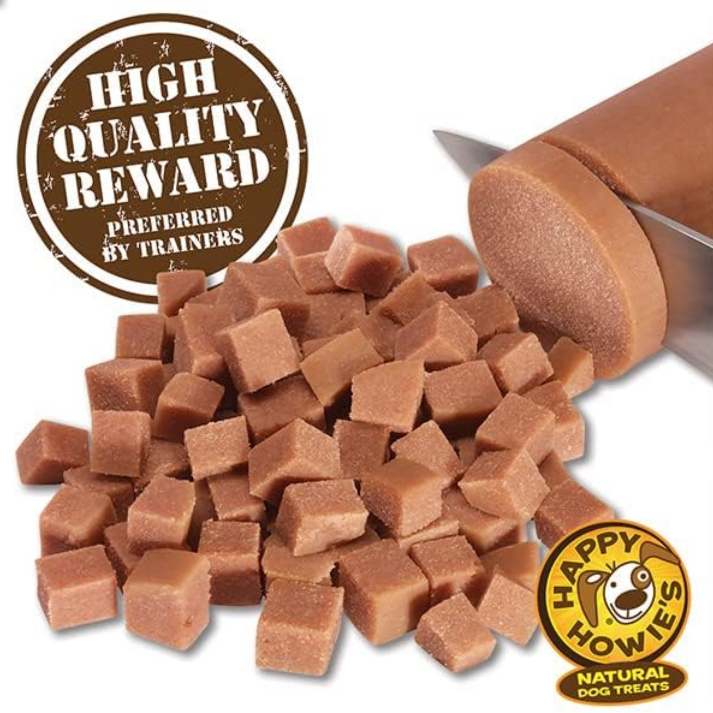 Happy Howie’s Soft Meat Roll Dog Treats – Beef, Lamb & Turkey, 7 oz (Pack of 6) – All Natural, Made in USA