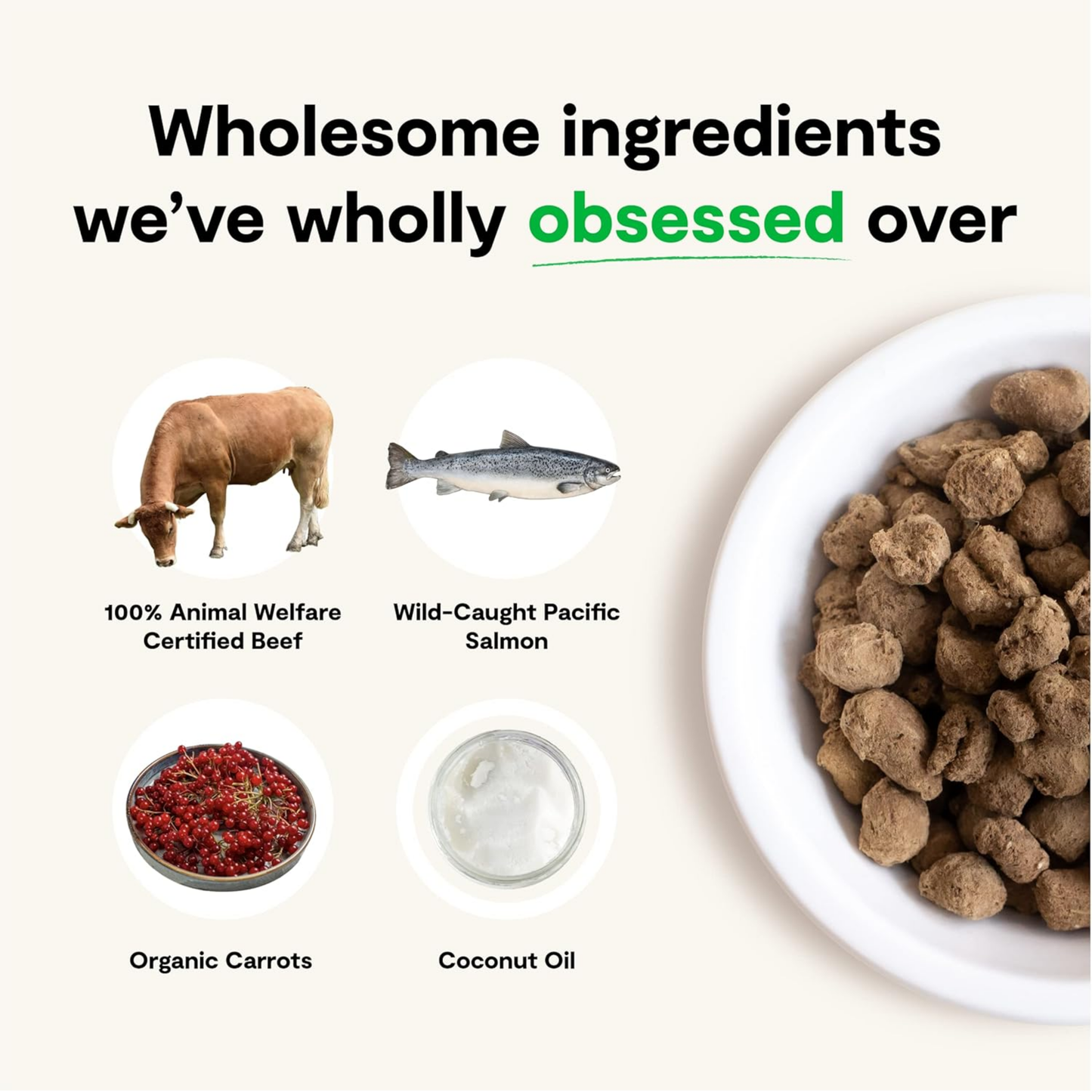 Open Farm Freeze-Dried Raw Dog Food – Surf & Turf Recipe, 22 oz | Humanely Raised Meat & Non-GMO Superfoods