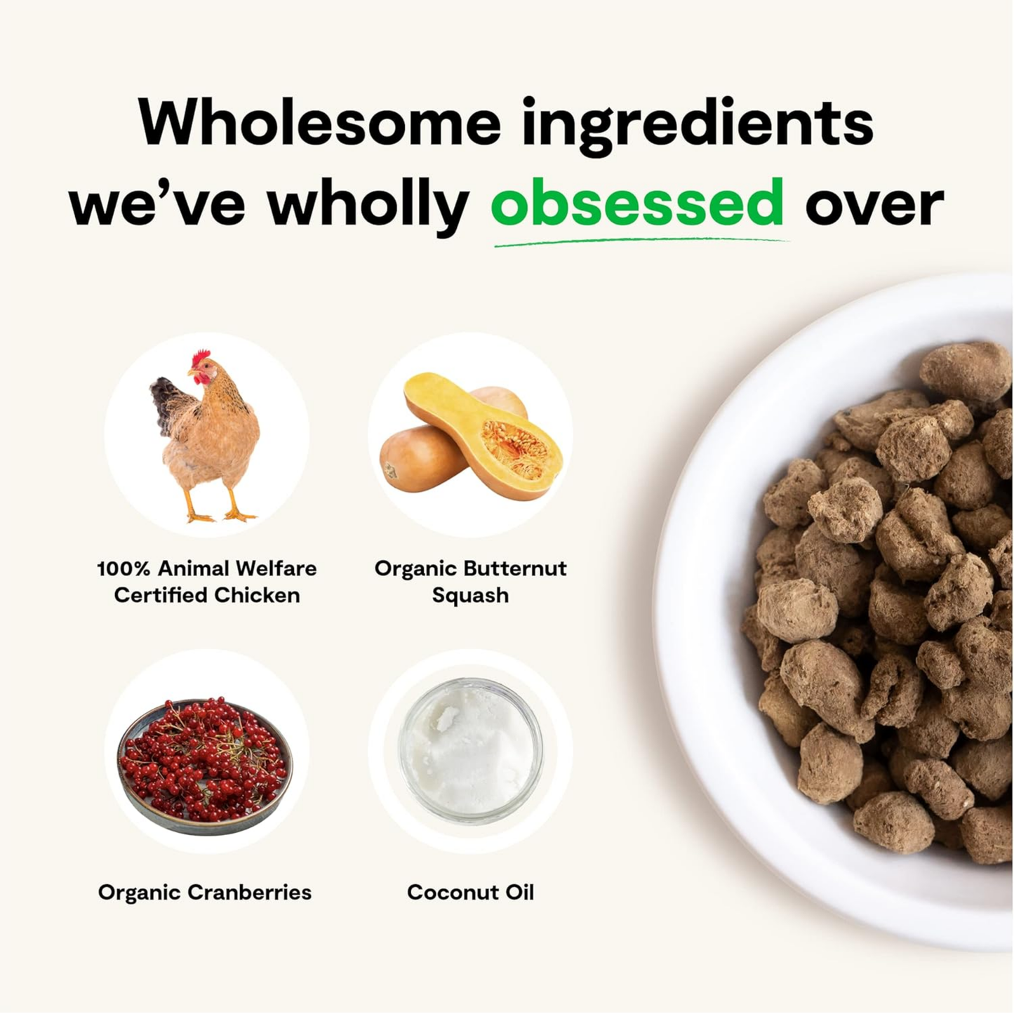 Open Farm Freeze-Dried Raw Dog Food – Harvest Chicken Recipe, 3.5 oz | Humanely Raised Meat & Non-GMO Superfoods