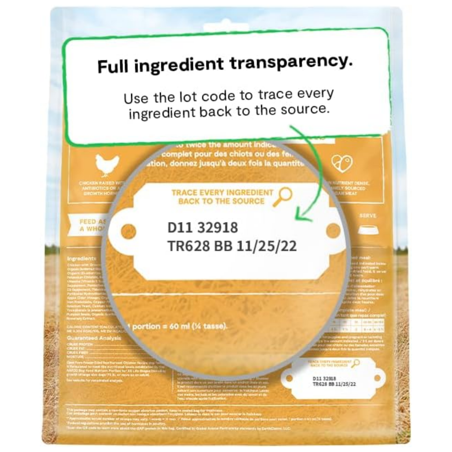 Open Farm Freeze-Dried Raw Dog Food – Harvest Chicken Recipe, 22 oz | Humanely Raised Meat & Non-GMO Superfoods