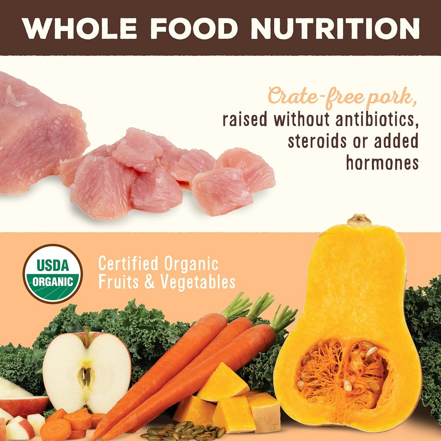 Primal Freeze-Dried Raw Dog Food, Pronto Mini Nuggets, Pork – Scoop & Serve, Complete & Balanced Meal, Topper or Treat, Grain Free, High Protein (25 oz, 2-Pack)