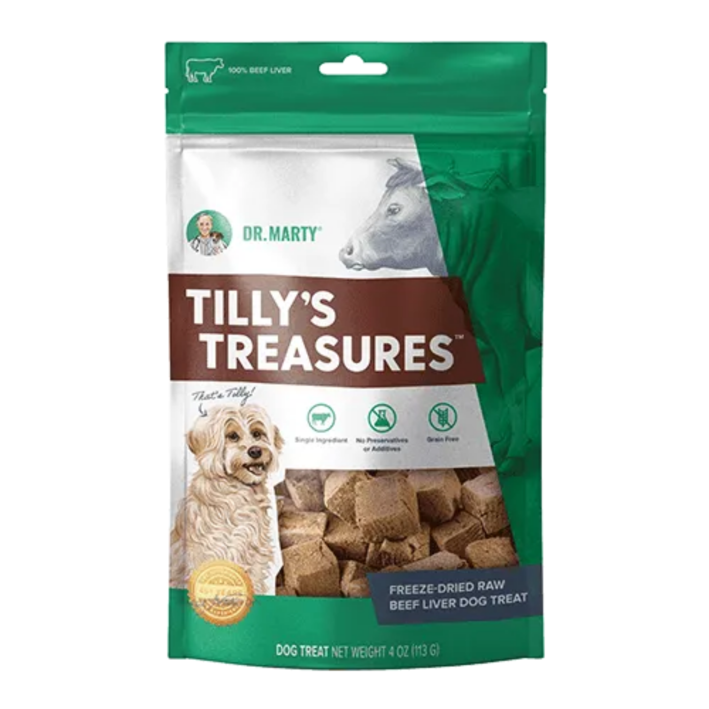 Dr. Marty Tilly’s Treasures Beef Liver Dog Treat – 4 oz
