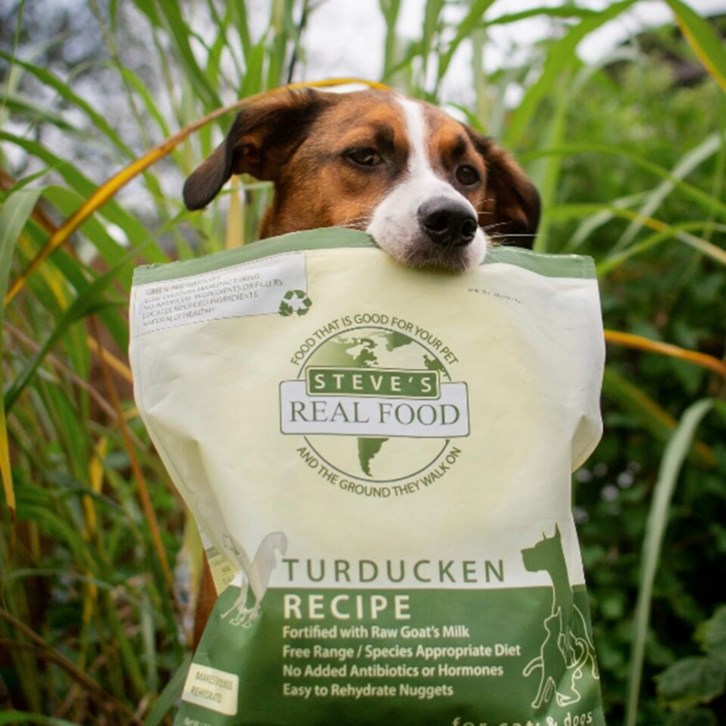 Steve’s Real Food Freeze-Dried Raw Pet Food – Turducken Recipe (Turkey & Duck), 2-Pack (1.25 lbs Each), for Dogs & Cats