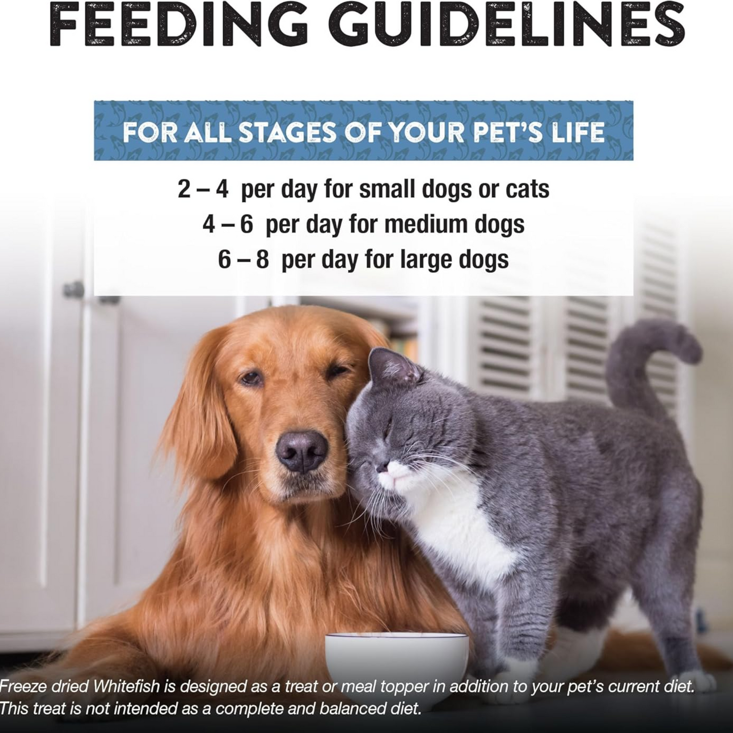 Northwest Naturals Raw Rewards Freeze-Dried Whitefish Treats – 10 oz (Pack of 3), for Dogs & Cats