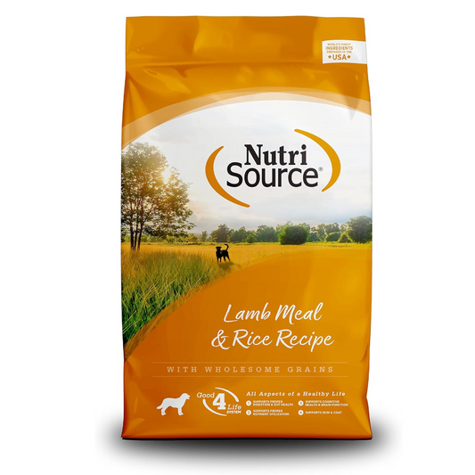 Nutrisource Lamb & Rice Adult Dog Food 5lb – All Breeds & Life Stages